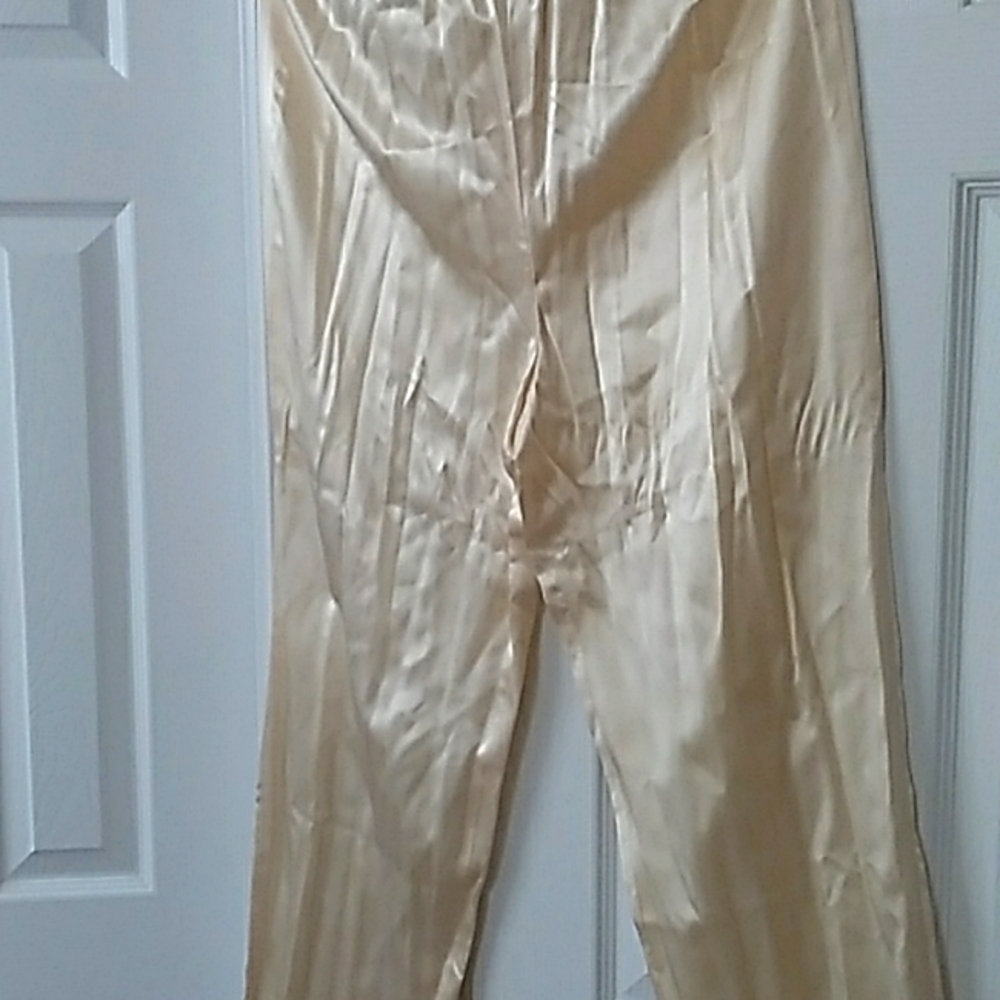 A 100% WOMEN'S LONG LOOSEN SILK PANTS SZ MEDIUM NWT OUTLANDER